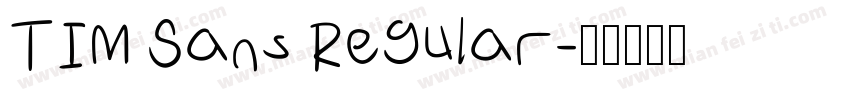 TIM Sans Regular字体转换